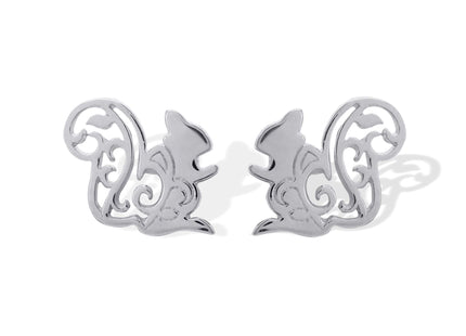 Boma Jewelry Sterling Silver Squirrel Chipmunk Stud Earrings