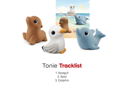 My First Tonies: Ocean Set - Seagull, Seal, and Dolphin Soft and Squeezable Audio Toy Figurines