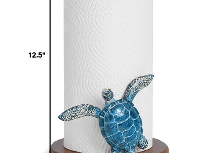 Turtle Paper Towel Holder Coastal Kitchen Decor House Sea Turtle Decorative