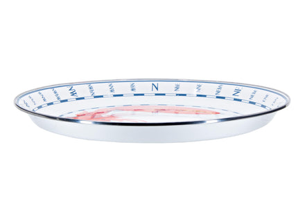 Golden Rabbit Enamelware Large Serving Tray, 20 inch, Lobster