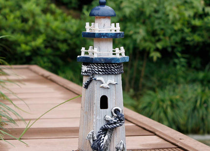 E-view Metal Lighthouse Nautical Themed Ornaments Rustic Decorative Home Rooms Decoration Ocean Sea Beach Light House Decor