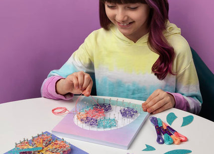 Craft-Tastic — String Art Sea Turtle for 2 Fun Craft Projects — Sea Turtle and Hibiscus Flower — Ages 10+