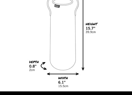 BUILT One Bottle Wine Tote, Stain, Tear, and Water Resistant, Insulated Bag For Protecting Wine Bottle While Carrying, Sea Glass