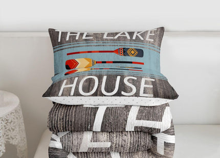 Feelyou Lake House Paddle Comforter Set Twin Size Kids Boys Girls Bedding