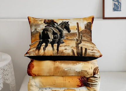 Erosebridal Western Cowboy Bedding Set Twin Size for Kids Boys