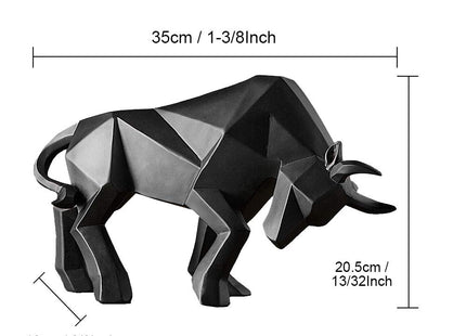 ASNOMY Set of 2 Polyresin Deer Figurine Home Decor, Abstract Deer Sculptures, Originality Home Decoration Furnishing Animal Ornament, Geometric Surface Statues Home Decor
