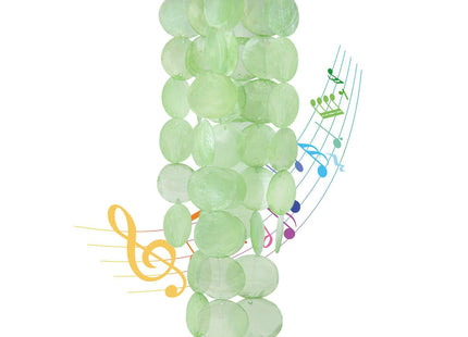 WeDoSoy Wind Chimes for Outside, Handcrafted Green Capiz Shells Windchime