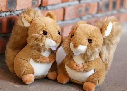 Pgsnhxj Cute Squirrel Stuffed Animal Plushie, 7.8'' Squirrel Plush Toy Christmas Birthday Gifts for Kids