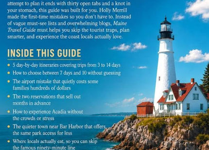 Maine Travel Guide: See the Coast Locals Love and Skip the Tourist Traps: 5 Day-by-Day Itineraries, Where to Eat, and How to Plan Acadia Without the Crowds or Stress (2026 - 2027)
