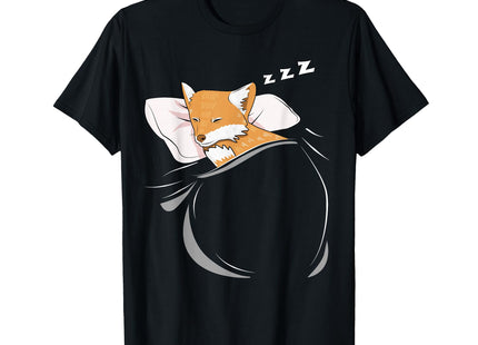 Fox Sleeping Animal Pajamas Nap PJs Outfit Gift Fox T-Shirt