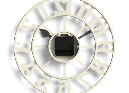 JONES CLOCKS® Lighthouse wall Clock | Sculptural Skeleton Clock | Cream
