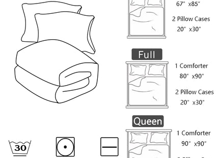 Nttopship Ocean Theme Comforter Set - Twin Size, Kids Bedding with Starfish and Scallops Pattern, All Season Comforter and 2 Pillowcases