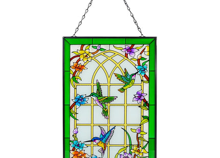 Viveta Hummingbird Stained Glass Window Hanging, Suncatchers