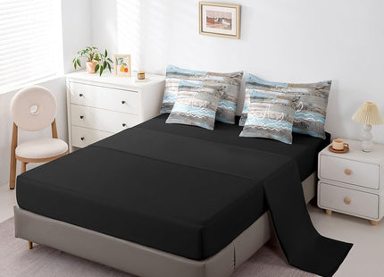 Erosebridal Anchor Comforter Set, Nautical Ocean Bedding, Queen 7 Pieces