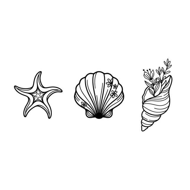 Sanwarm Wall Decor, 3 Pieces, Black Metal, for Home Coastal Beach