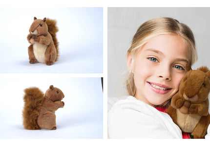 Aurora World Miyoni Squirrel Plush Set - 8" Realistic Stuffed Animals for Kids and Collectors (Red Squirrel)