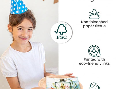 Coastal Cocktail Paper Napkins BOTTLED SEAHORSE 40pcs, Decorative Napkins
