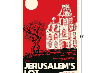 Visit Jerusalems Lot Poster Maine Fantasy Travel Classic Halloween Decorations Cool Wall Art Print Poster 12x18