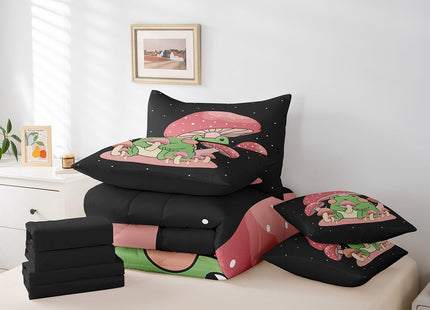 Feelyou Ocean Turtle Comforter Set with Sheets Set Full Size Nautical 7 Piece Bedding Set Kids Aquatic Reptile Bedding Sets with Quilted Comforter, Flat Sheet, Fitted Sheet, Pillowcases, Pillow Covers