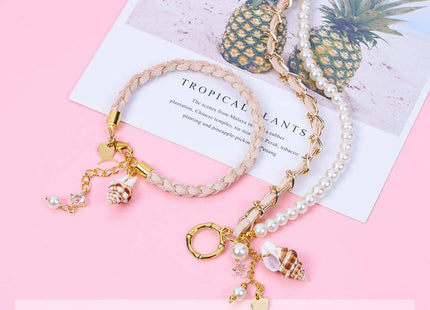 Craftdady About 161pcs/Box Natural Spiral Sea Shell Pendants 13.5-17.5x20.5-30.5mm Cowrie Beach Seashell Charms with 1.5mm Hole for Jewelry Making Fish Tank Home Decor