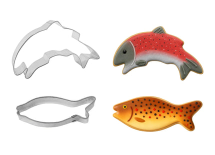 6 PC Lake Fishing Sport Cookie Cutter Set for Treats & Cookies