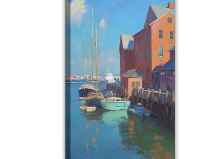 BGFgdDG Portland, Maine Tourist Attractions, New England Poster Bedroom Decor Sports Landscape Office Room Decor Gift Style:Frame 12x18inch