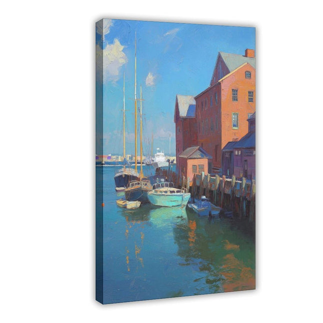 BGFgdDG Portland, Maine Tourist Attractions, New England Poster Bedroom Decor Sports Landscape Office Room Decor Gift Style:Frame 12x18inch