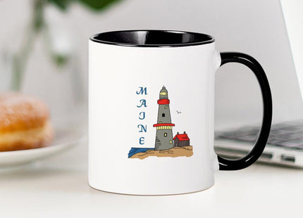 CafePress MAINE LIGHTHOUSE Mugs 11 oz (325 ml) Ceramic Coffee Mug