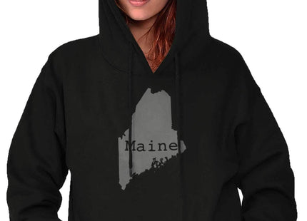 Classic Teaze Home State Maine Shape Local Pride Hoodie Sweatshirt Women Men Black
