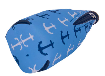 Anchor Nautical Pattern Beer Bottle Coolie (1)