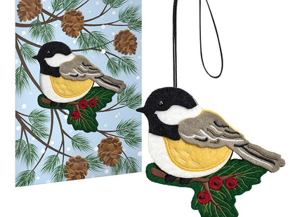 Lovepop Winter Chickadee Christmas & Birthday Card with Notecard & Envelope