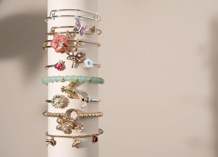 Alex and Ani Hummingbird Gemstone Bolo Bracelet