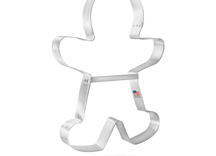 Foose Cookie Cutters Extra Large Gingerbread Man with Brace Cookie Cutter 8.5 in, Hand Made in USA