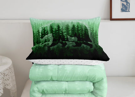 Feelyou Bear Bedding Set Kids Forest Comforter Set Boys Girls Decor