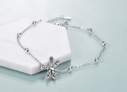 ONEFINITY Dragonfly Bracelet Sterling Silver Dragonfly Bracelet Dragonfly Jewelry for Women Gifts