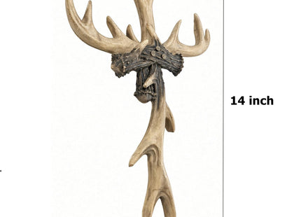 Bellaa Wall Art, Cross, Antler, Deer, Hunting, Lodge, Cabin, Woodland