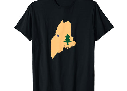 Original Maine State Flag Northern New England Dirigo T-Shirt