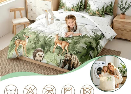 Erosebridal Giant Mountain Forest 7 Piece Bedding Set Full Animal Comforter