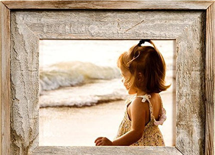 My Barnwood Frames - Lighthouse Reclaimed 8.5"x11" Barn Wood Picture Frame, Made in The USA (2 Inch Wide Frame)