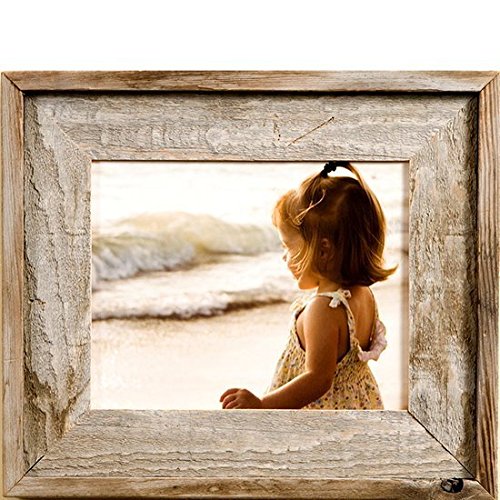 My Barnwood Frames - Lighthouse Reclaimed 8.5"x11" Barn Wood Picture Frame, Made in The USA (2 Inch Wide Frame)