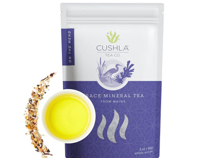 Bladderwrack Maine Trace Mineral Tea Blend - On The Mend Contains Turmeric, Ginger, Lemongrass, Bladderwrack With Sea Vegetable Kelp Flakes - 3oz Loose Leaf Tea CUSHLA Caffeine Free