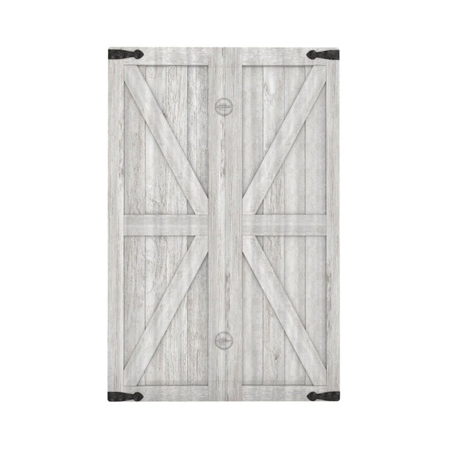 Xuejiaku Decorative Light Switch Cover Rustic Wooden Barn Door Vintage Wood Farmhouse 1 Gang No Device Blank Outlet Covers Wall Plate Switchplate Electrical Faceplate for Cabin Kitchen Decor