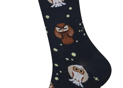 Mens Owl Socks Funny Owl Gifts Novelty Socks Slippers Pajamas for Men