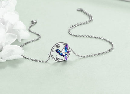YFN Hummingbird Bracelet Gifts for Women Sterling Silver Hummingbird Bracelet Jewelry for Women