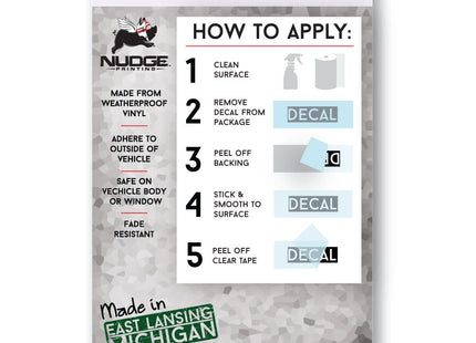 Nudge Printing United States of America Car Decals (Maine)
