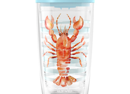 Tervis Sara Berrenson - Atlantica Collection Made in USA Double Walled Insulated Tumbler Travel Cup Keeps Drinks Cold & Hot, 16oz, Lobster