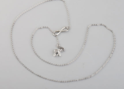 MAOFAED Moose Necklace - Moose Spirit Balanced Strong Kind - Inspirational Gift