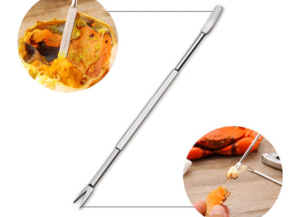 Artcome Seafood Tools Set including 7 Forks and 6 Lobster Crab Crackers Nut Cracker Set