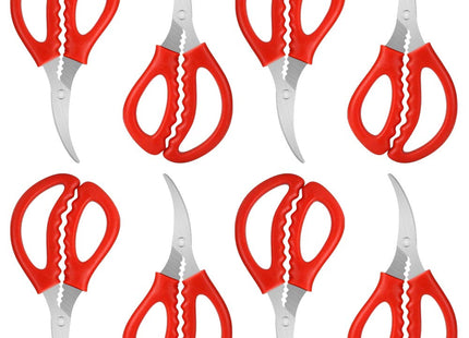 Calary 8Pcs Seafood Scissors Crab Scissors Seafood Shears Multifunctional Crab Leg Crackers and Tools