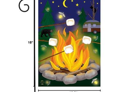 Briarwood Lane Campfire S'mores Summer Garden Flag